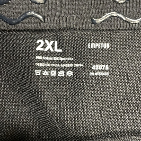 Empetua Womens Black High Waist Tummy Control Shapewear Leggings Size 2XL - Picture 3 of 3